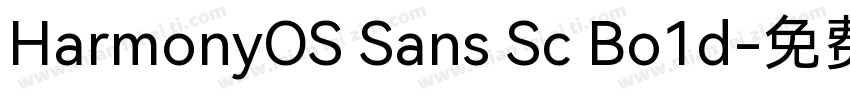 HarmonyOS Sans Sc Bo1d字体转换